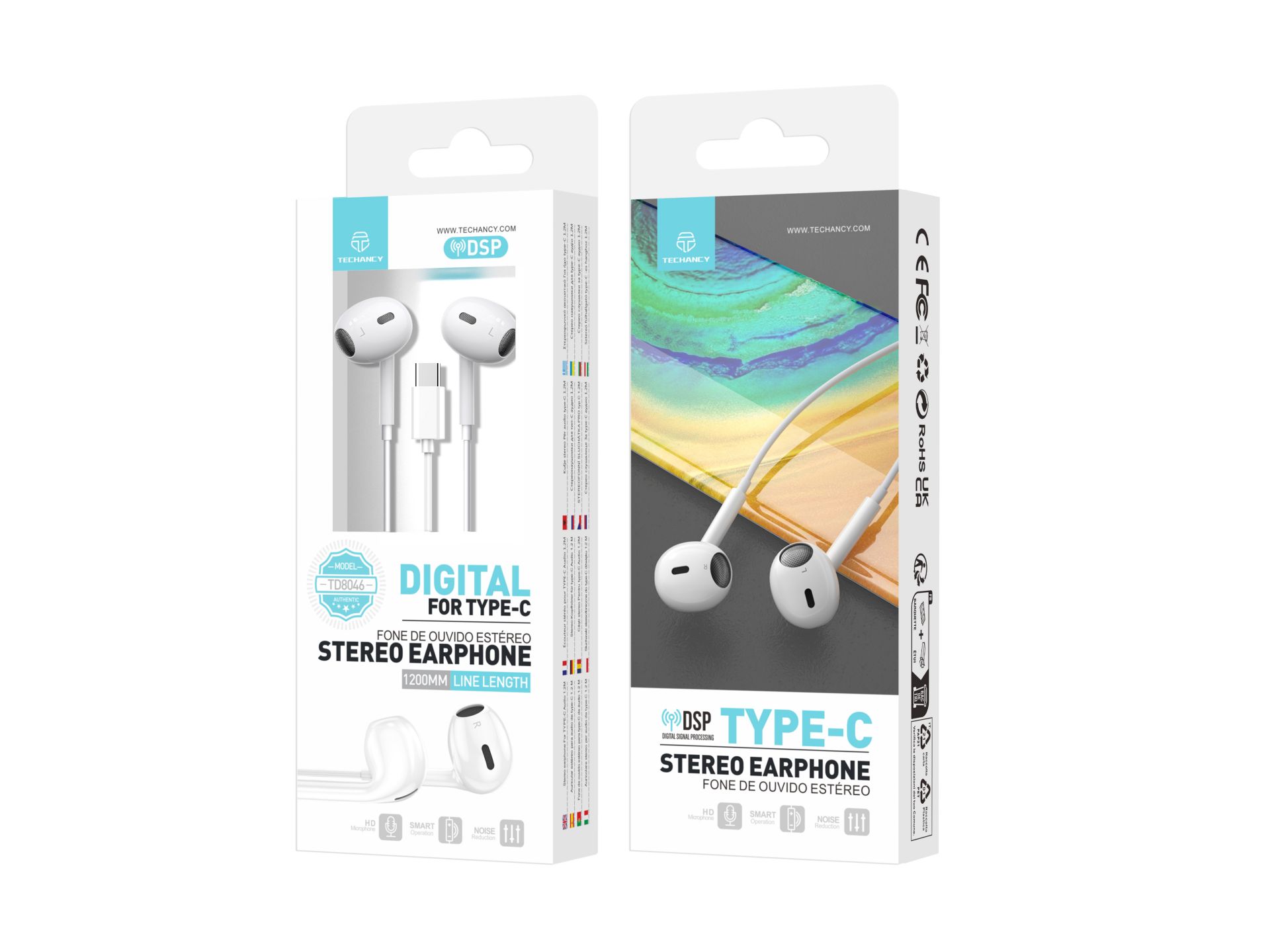 Stereo Hifi Usb Typ-C Kopfh�rer mit Mikrofon Anruf Lautst�rkeregelung, Kompatibel mit Iphone 15, Sam
