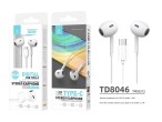Stereo Hifi Usb Type-C Earphones With Microphone Call Volume Control, Compatible With Iphone 15, Sam