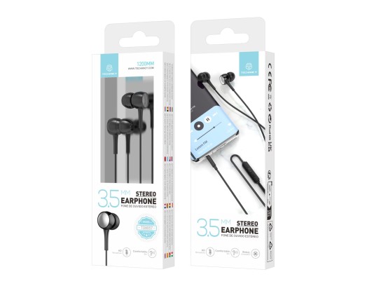 3.5 Port Smart Headphones Schwarz