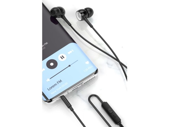 3.5 Port Smart Headphones Schwarz