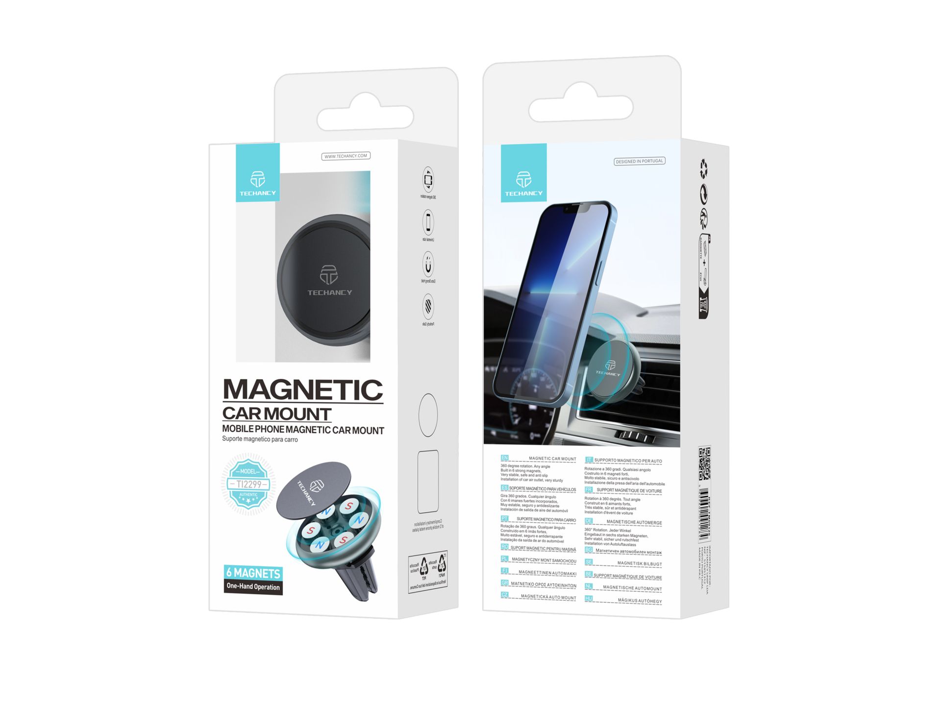 Supporto auto mobile per griglie d'aria, supporto auto mobile magnetico universale per Iphone X 8 7 Supporto auto mobile per griglie d'aria, supporto auto mobile magnetico universale per Iphone X 8 7