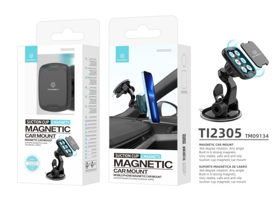Magnetische Autohalterung für Mobiltelefone, Universal für Windschutzscheiben und Spritzwasser mit S Magnetische Autohalterung für Mobiltelefone, Universal für Windschutzscheiben und Spritzwasser mit S