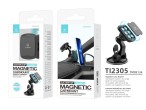 Magnetic Car Holder for Mobile Phones, Universal for Windscreens and Splashes with Suction Cup, Adju