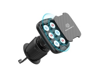 Universal Magnetic Mobile Car Holder, Iman Strong 360 Rotating Mobile Air Grill Holder, For Iphone 