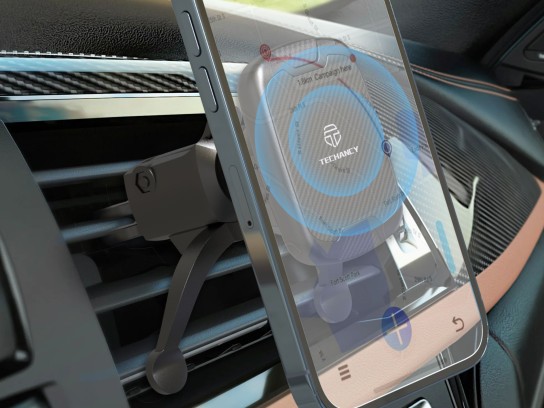 Supporto magnetico universale per auto, Iman Forte Supporto rotante a 360� per griglia dell'aria mob