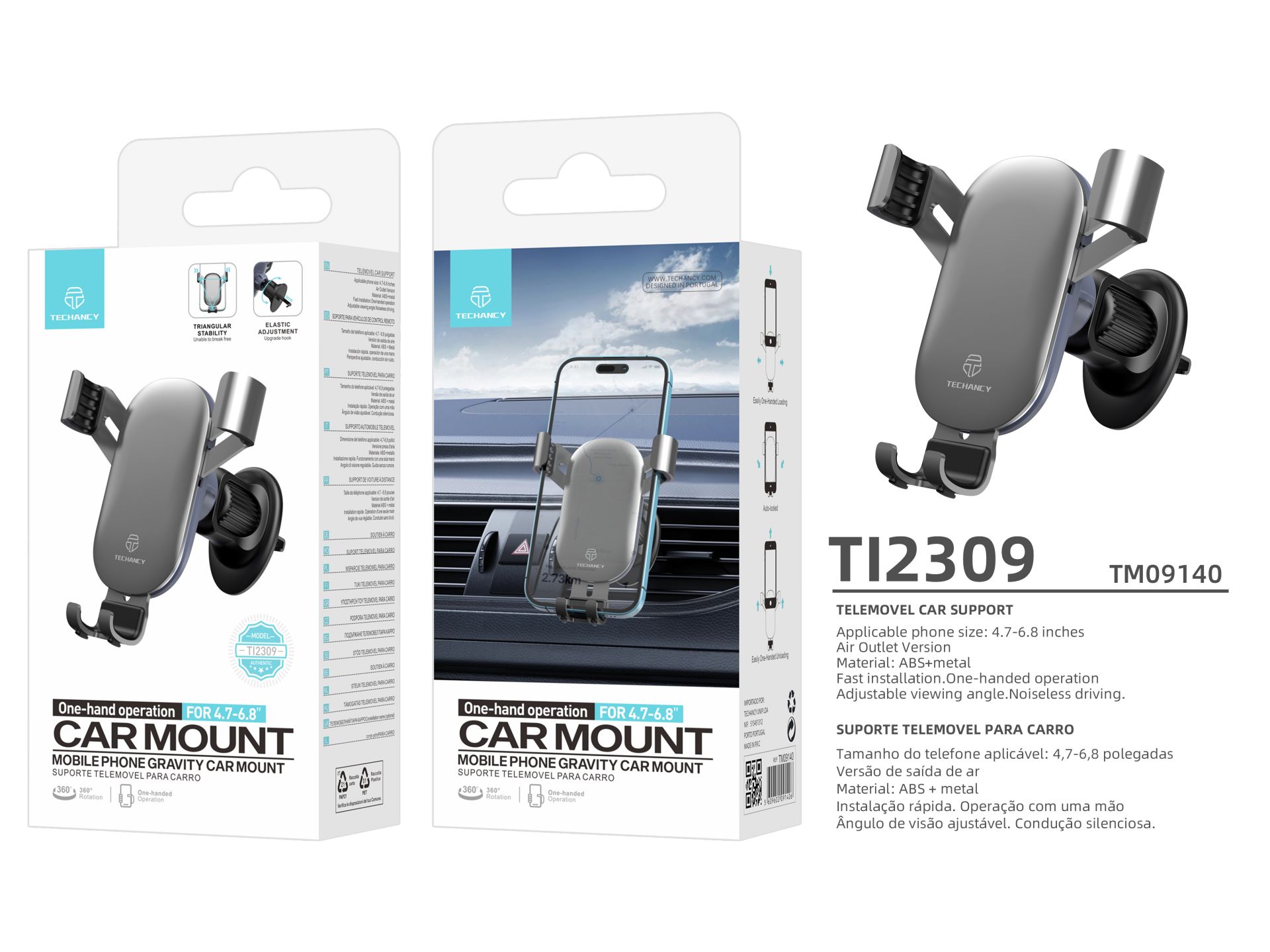 Soporte de teléfono móvil para coche Gravity Upgrade Air Vent Hook , Soporte de teléfono móvil compa Soporte de teléfono móvil para coche Gravity Upgrade Air Vent Hook , Soporte de teléfono móvil compa