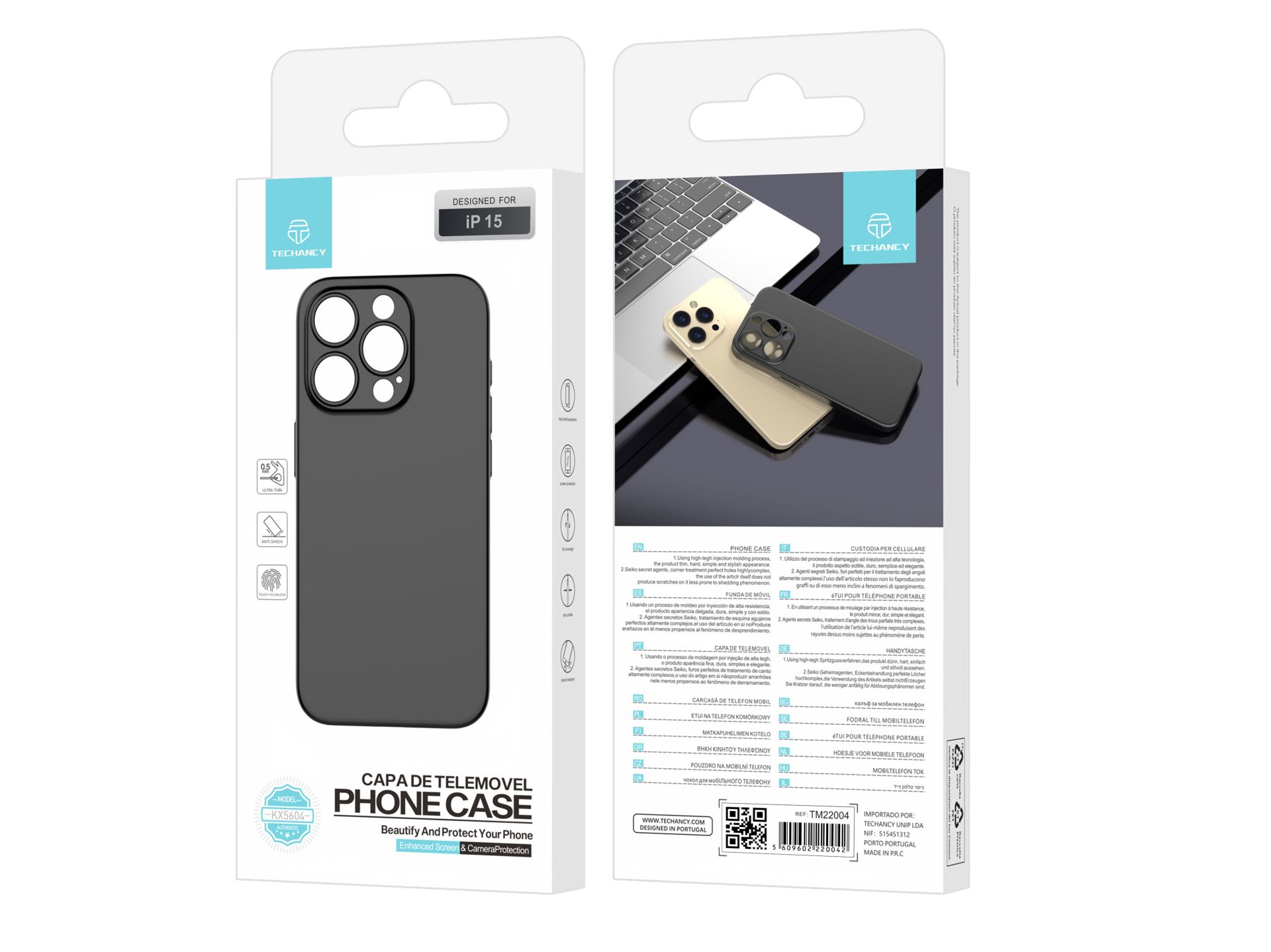Iphone 15 Slim Pp Mobile Case Black Iphone 15 Slim Pp Mobile Case Black