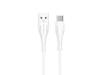 Cable USB Tipo C 1M 2.4A Blanco