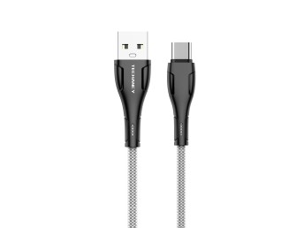Cable USB Tipo C 1M 2.4A Negro