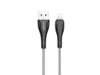 Cable USB Para Ip 7/8/Xs/11/12 1M 2.4A Negro