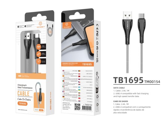 Usb Kabel Typ C 1M 2.4A Schwarz Usb Kabel Typ C 1M 2.4A Schwarz