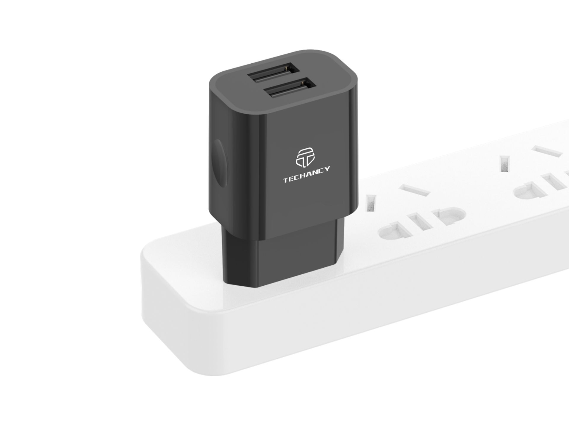Wall Charger With Dual Usb Ports 5V 2.4A Black Wall Charger With Dual Usb Ports 5V 2.4A Black