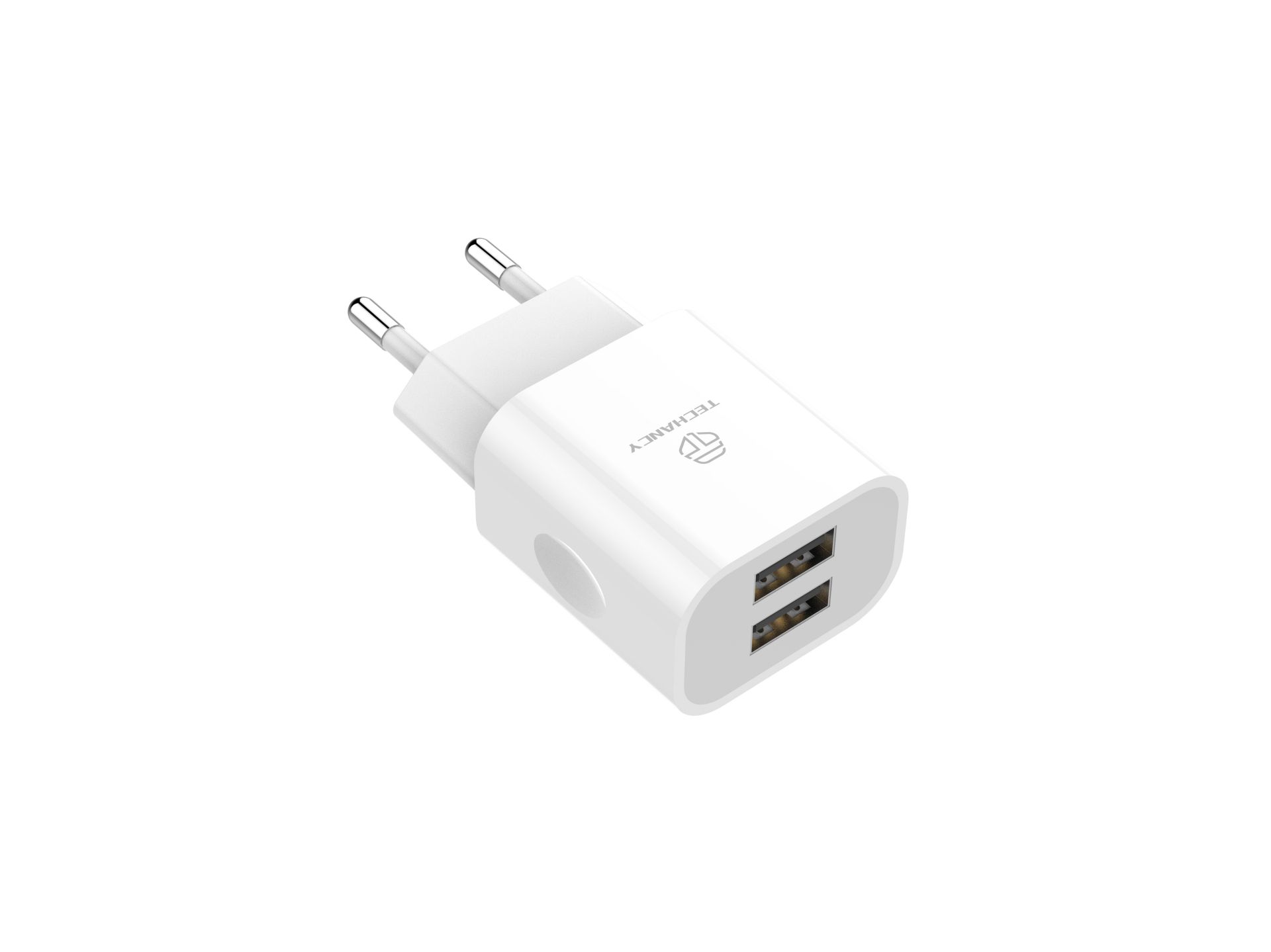 Wall Charger With Dual Usb Ports And Lightning Cable Iphone 1M 2.4A White