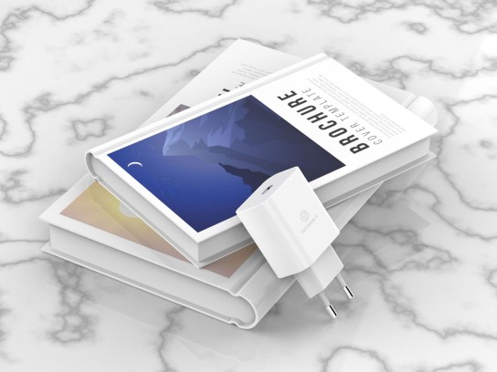 Cargador De Pared De Carga Rápida Usb C 20W Blanco Cargador De Pared De Carga Rápida Usb C 20W Blanco