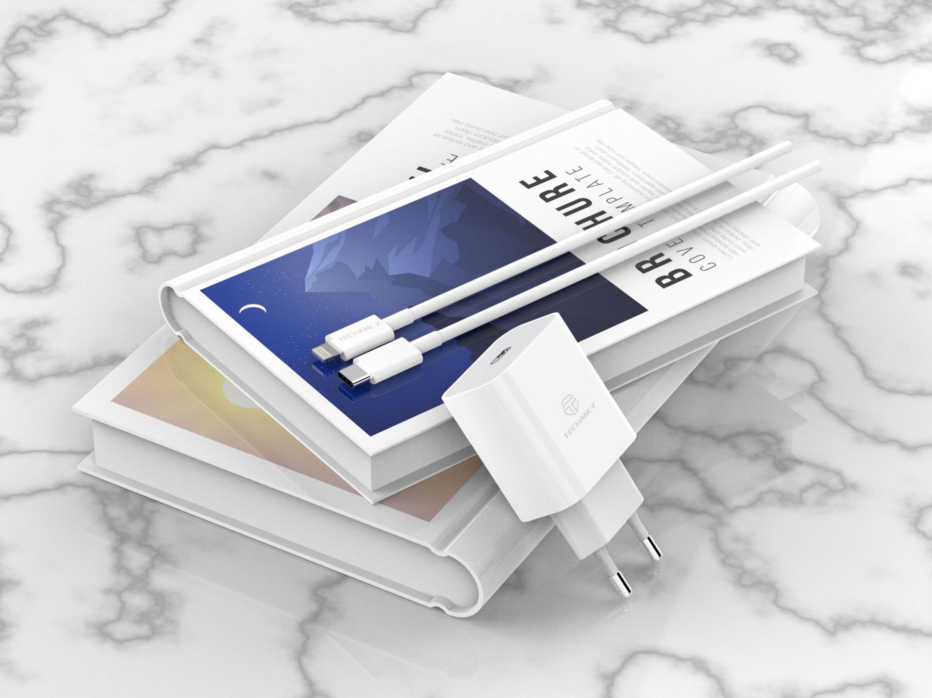 Carregador De Carregamento Rapido Usb C 20W Com Cabo Ip Pd 20W 1M Branco Carregador De Carregamento Rapido Usb C 20W Com Cabo Ip Pd 20W 1M Branco