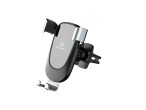 Mobile Gravity Car Holder With Metal Hook For Ventilation Black