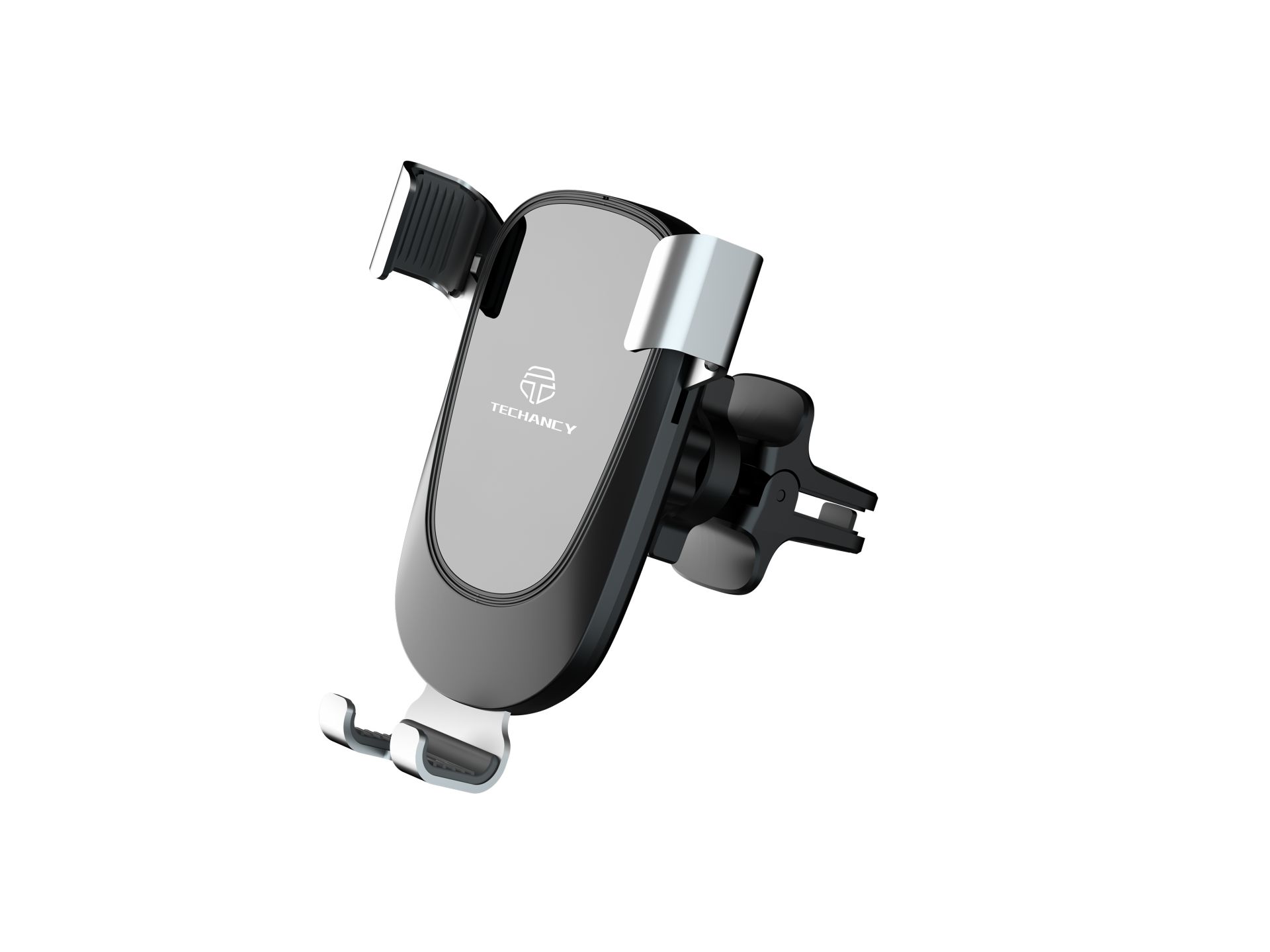 Supporto mobile per auto di gravità con gancio metallico per la ventilazione nero Supporto mobile per auto di gravità con gancio metallico per la ventilazione nero