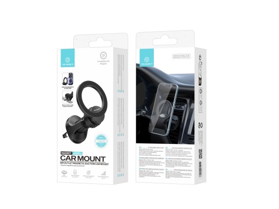 Techancy supporto auto con Magsafe, supporto auto mobile per griglia di ventilazione nero