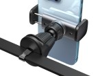 Techancy Mobile Car Holder, bocchetta d'aria con clip stabile aggiornata e rotazione a 360 Nero