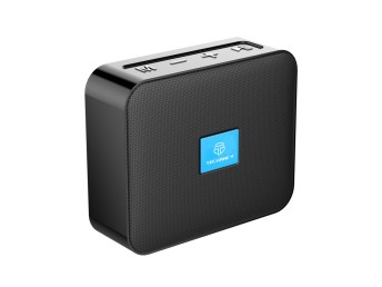 Techancy T66 Portable Wireless Speaker With Bluetooth And Integrated Battery Black