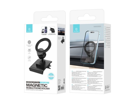 Portacellulare magnetico Magsafe compatibile con Tesla Model 3 2019-2022/Y Nero Portacellulare magnetico Magsafe compatibile con Tesla Model 3 2019-2022/Y Nero