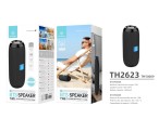 Techancy 617 Tragbarer drahtloser Lautsprecher mit Bluetooth und integriertem Akku Schwarz