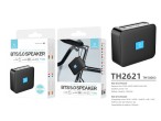 Techancy T66 Tragbarer drahtloser Lautsprecher mit Bluetooth und integriertem Akku Schwarz