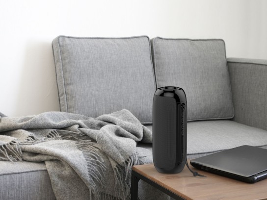 Techancy 617 Portable Wireless Speaker With Bluetooth And Integrated Battery Black Techancy 617 Portable Wireless Speaker With Bluetooth And Integrated Battery Black