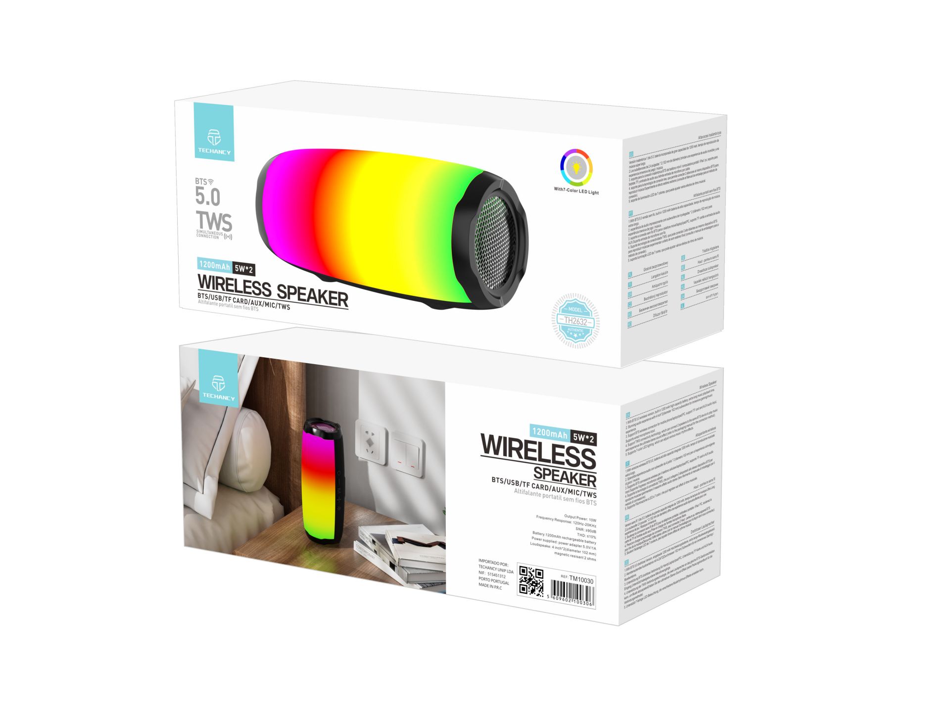 Techancy T36 Portable Wireless Speaker With Bluetooth And Integrated Battery Black Techancy T36 Portable Wireless Speaker With Bluetooth And Integrated Battery Black