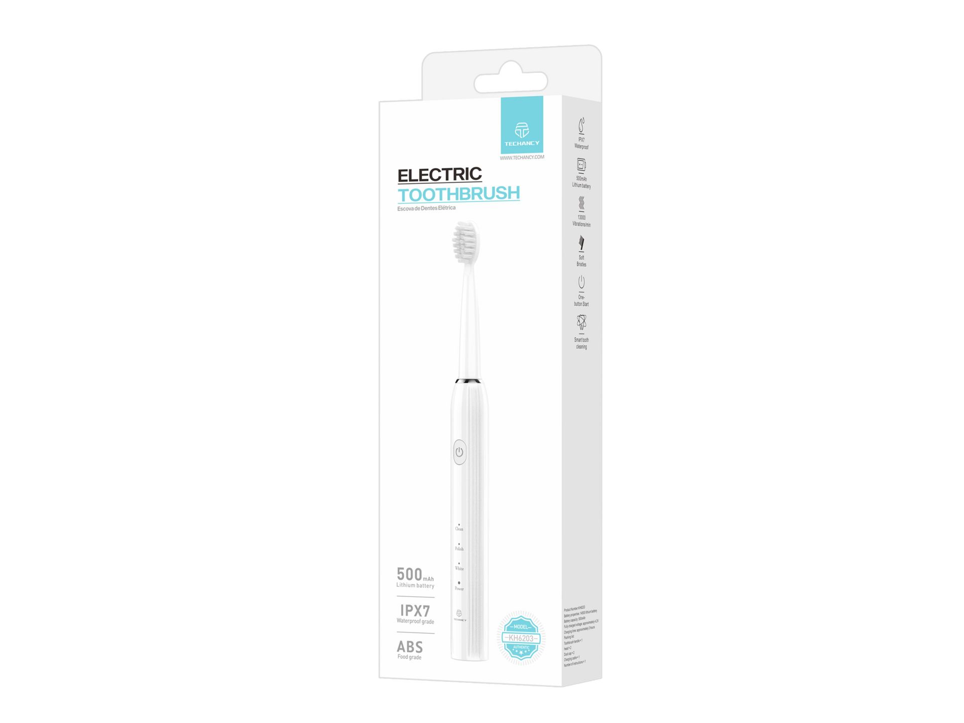 Rechargeable Electric Toothbrush White Rechargeable Electric Toothbrush White