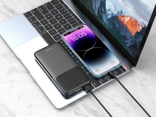 K6 Power Bank 10000Mah 10W Chargeur Rapide Noir