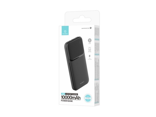 K6 Power Bank 10000Mah 10W Chargeur Rapide Noir