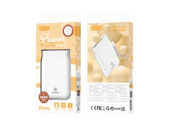 Power Bank Bolsa Da Sorte 6500Mah 1Usb 2A Branco Power Bank Bolsa Da Sorte 6500Mah 1Usb 2A Branco