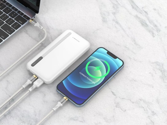 P7 Power Bank 10000Mah 10W Chargeur Rapide Blanc
