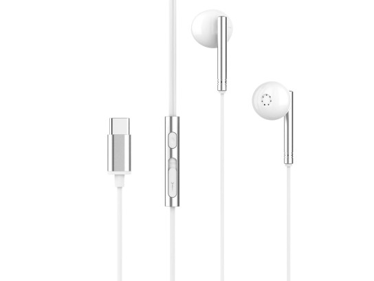 Kopfhörer Typ-C Headset, Kompatibel mit Samsung Huawei Xiaomi usw. Weiß Kopfhörer Typ-C Headset, Kompatibel mit Samsung Huawei Xiaomi usw. Weiß