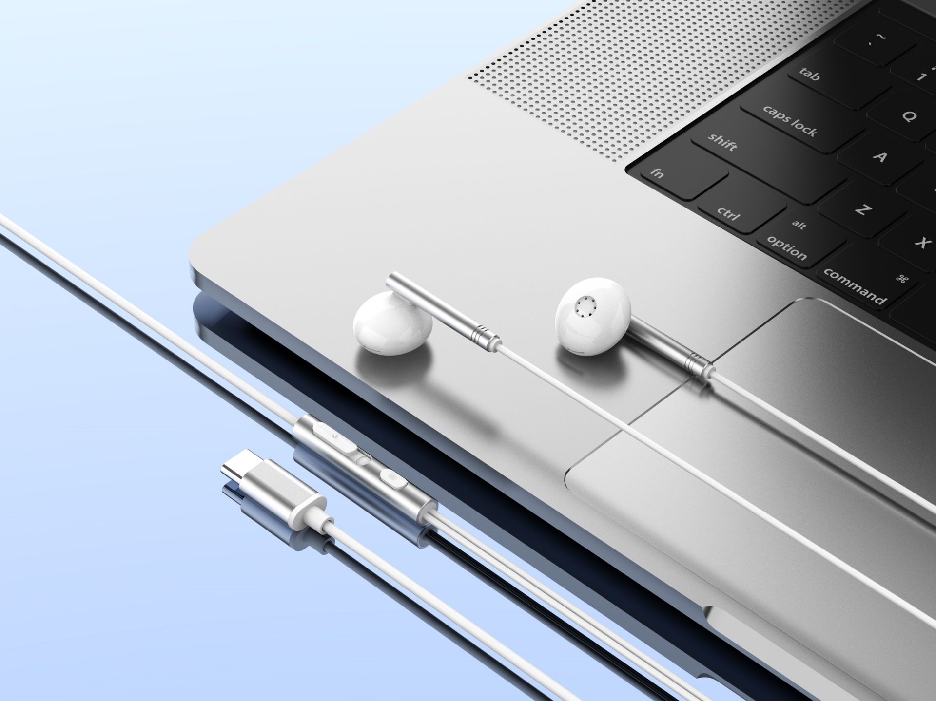 Kopfhörer Typ-C Headset, Kompatibel mit Samsung Huawei Xiaomi usw. Weiß Kopfhörer Typ-C Headset, Kompatibel mit Samsung Huawei Xiaomi usw. Weiß