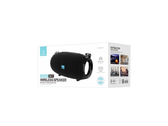 Techancy T534 Portable Wireless Speaker With Bluetooth And Integrated Battery Black Techancy T534 Portable Wireless Speaker With Bluetooth And Integrated Battery Black