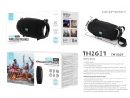 Techancy T534 Tragbarer drahtloser Lautsprecher mit Bluetooth und integriertem Akku Schwarz
