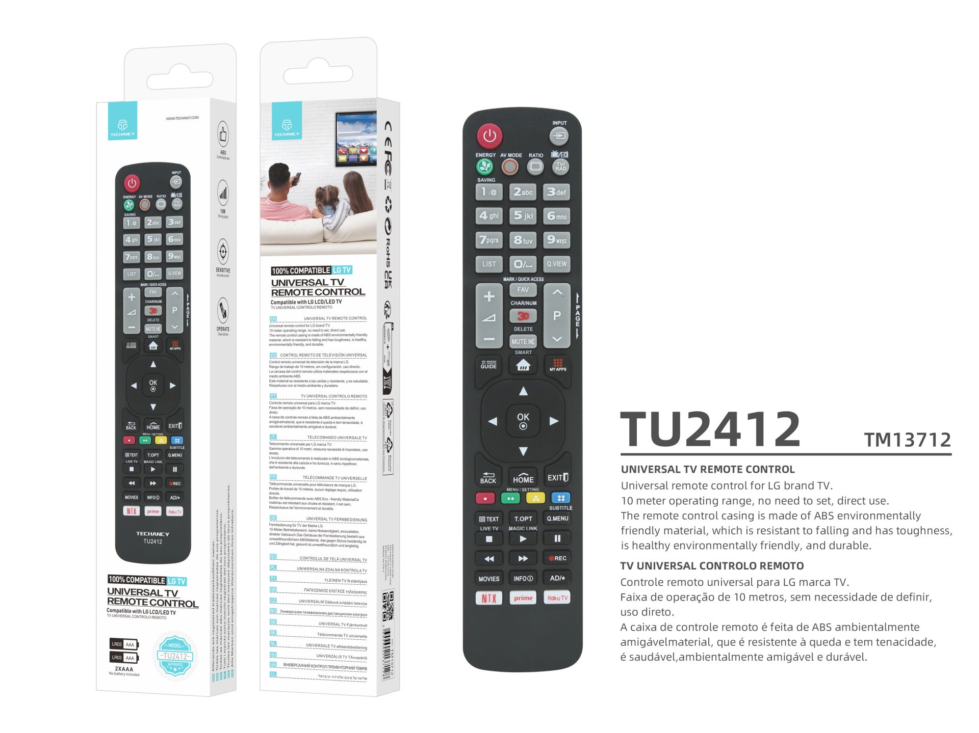 Universal Tv Remote Compatible With Lg Tv Brand