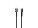 Techancy USB C Cable de Datos 1.2M Negro 2.4A