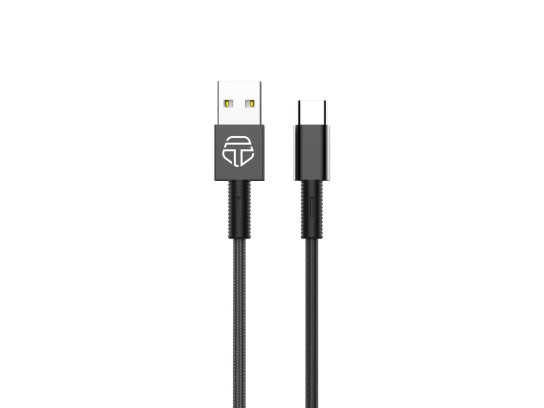 Techancy Cble de donnes Usb C 1.2M Noir 2.4A