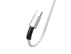 Techancy USB C Cable de Datos 1,2 M Blanco 2,4 A