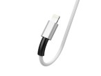 Techancy Lightning Cable de Datos 1.2M Blanco 2.4A