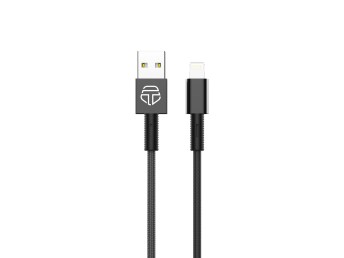 Techancy Lightning Datenkabel 1.2M Schwarz 2.4A