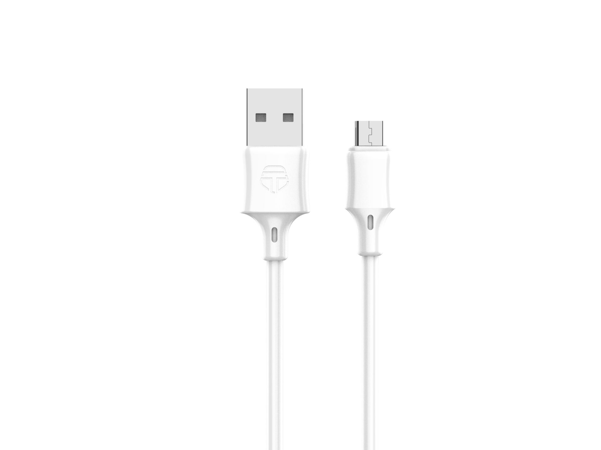Techancy Cabo De Dados Em Pvc 3M Micro Usb Branco 2.4A Techancy Cabo De Dados Em Pvc 3M Micro Usb Branco 2.4A