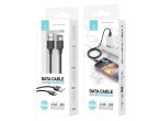 Techancy Cabo De Dados Em Pvc 3M Microusb Preto 2.4A