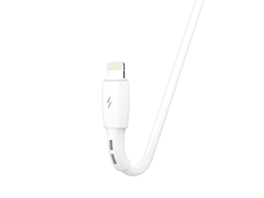 Techancy Lightning  Cable Compatible With Iphone Short 30cm, Fast Charging 2.4A White