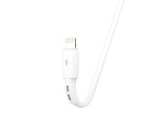 Techancy Lightning  Cable Compatible With Iphone Short 30cm, Fast Charging 2.4A White
