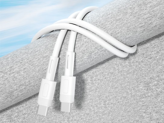 Techancy J27 Pd Flash Charging Cable Usb-C To Usb-C White 60W 1.5M Techancy J27 Pd Flash Charging Cable Usb-C To Usb-C White 60W 1.5M
