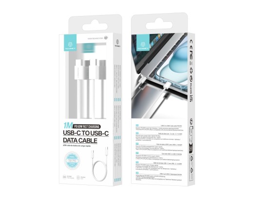 Techancy 60 W Usb C Kabel Pd 3.0 Schnellladung 20V/3A, Usb Typ C Silikon Kabel Kompatibel mit Iphone